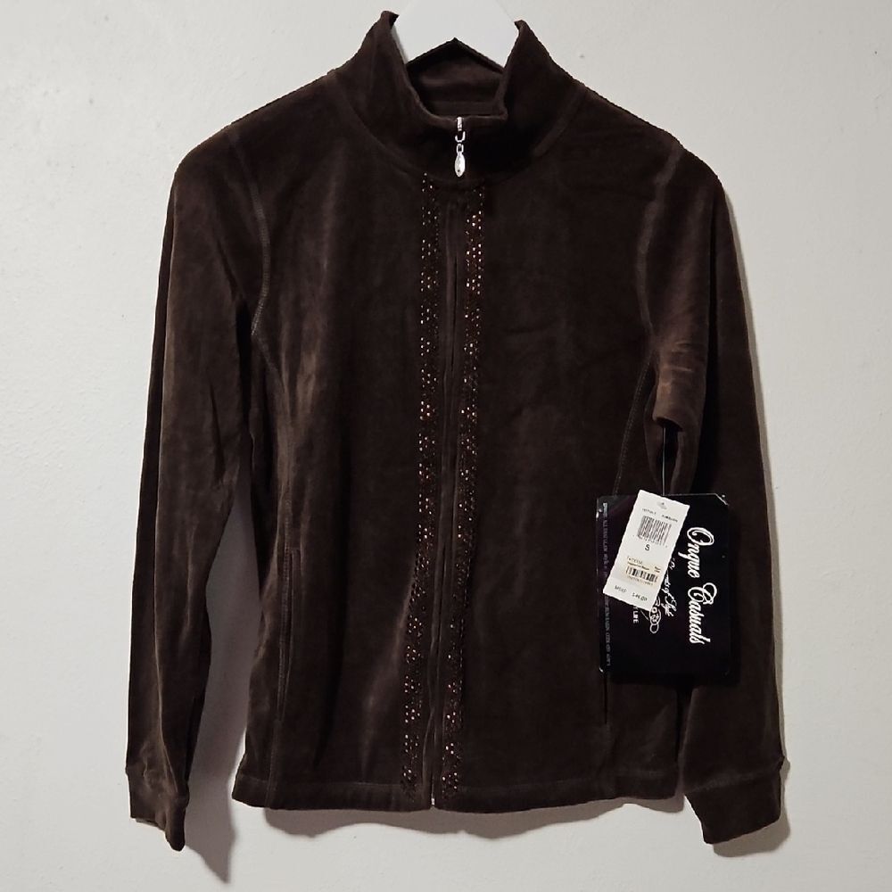 Onque Casuals Chocolate Brown Jacket S